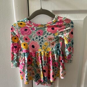Little Green Radicals Pink and Yellow Floral Long Sleeve Top